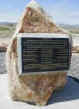 nova plaque mounted on six foot boulder